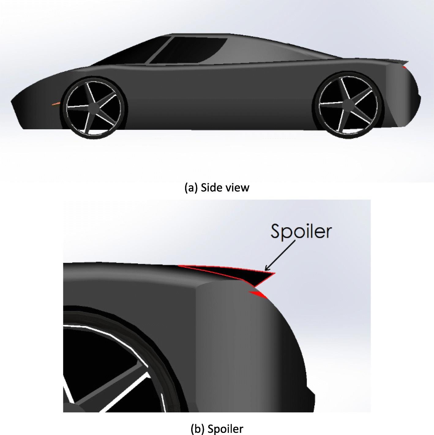 Lip spoiler geometry