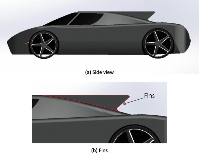 Mid-rear fins, 25 mm thick