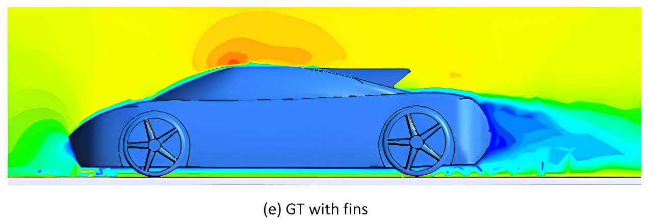 Velocity contour — fins